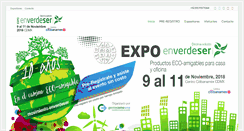 Desktop Screenshot of expoenverdeser.com